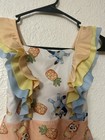 Bluey Girls 5t One Piece Swimsuit Ruffle Trim Bluey Bingo Pineapple