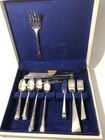 Vintage Wm Rogers 54pc Silver Plate I s Flatware Silverware Set W  Case 