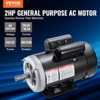 Vevor 2hp Electric Motor 1725rpm 143 5t Frame 1-phase 7 8  Key Shaft 115 230v