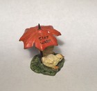 Antique Austrian Vienna Cold Painted Bronze Figurine Two Chicks Umbrella