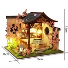 Cherry Blossom Dollhouse Kit - Miniature Wizardi Roombox Kit F07m51-77-hl005-a