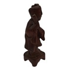 Vintage Hand Carved Asian Chinese Scholar Wooden Figurine Small