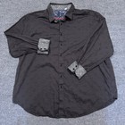 Robert Graham Shirt Mens 2xl Patterned Button Up Long Sleeve Designer Dress