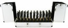 33 Pc Large Size Sized Steel Metal Silver And Deming Tool Drill Bit Set Demming 