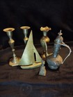 6 Pc  Assorted Lot Vtg  Brass Collection