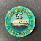 Venetian Las Vegas Nevada  25 Casino Chip 1999 Obsolete Gaming Token Poker