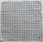 Lot Of 12 Vtg Mens Handkerchief Check monogram striped Cotton Pocket Square 17 