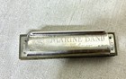 Vintage Hohner Marine Band Harmonica   Model 1896 With Original Case A440