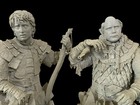 Rare Sam   Frodo Orc Armor Lot Artist Proof Prototype Bust Lotr Gentle Giant Ltd