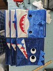 Set Of 6  3 Dino And 3 Shark Soft Fabric Storage Bins 11  
