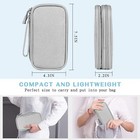 Travel Organizer Bag Cable Storage Pouch Case Portable Waterproof Double Layers