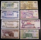 8 Different Zambia Banknotes Mostly Uncirculated  15787