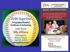 Billy Williams Signed Onl Vcbc Superstats Baseball  Hand Painted  Hof  Jsa Cert