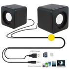 Usb Wired Computer Speakers Stereo For Pc Laptop Notebook Desktop 3 5mm Us