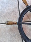 Vintage Cast Iron Brass Wood Ship Boat Wheel 6 Spoke Handles Nautical Marine 20 