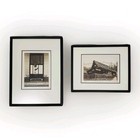 2 - Hiroto Norikane Etching Japan Limited Edition Signed Farm House Framed Pair