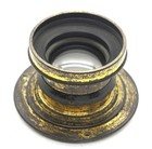 Very Rare Vintage Wide Angle Large Format Brass Lens F 180 Mm F8 Cover 8x10 