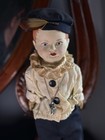 Rare 13    Late 1800s Antique German Gebruder Heubach Composition Doll