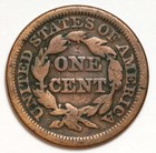 1847 1c Braided Hair Large Cent - Raw - Nice Looking Coin