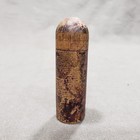 Antique Treen Wooden Needle Case Sewing Holder Turned Wood Cylinder Victorian