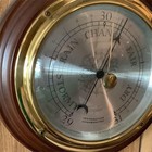 Taylor Instrument Companies Banjo Mahogany   Brass Weather Station