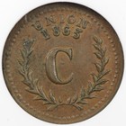 1863 Civil War Token - Charley  Providence Ri - Ngc Au58 Bn  F-700-c-3a  bn091 
