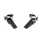 Pro  Pair Bicycle Steel Foldable Folding Fork Foot Step Pegs Black Bike Bmx Mtb
