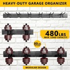 48  Garage Tool Organizer Wall Mount  6 Hooks  Heavy-duty Storage