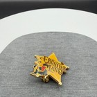 Vintage Walt Disney Productions Frontierland Cowboy Sheriff Star Enamel Pin Gift