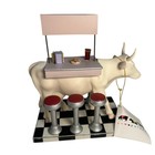 Cow Parade Moo Jersey Diner Figurine  Westland Giftware   9136  Box tag