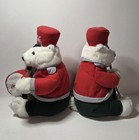 Animated Coca Cola Polar Bear Marching Band Plush Sound Works  no Body Movement 
