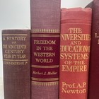Antique Vintage Books Lot Of 6 Red Burgundy Gilt Library History Decor Or Read