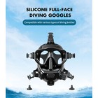 Silicone Full Face Mask Anti-fog Diving Goggles Underwater Breathing Snorkel Kit