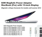 60w Type C  L-tip Power Adapter Replacement Charger For Macbook Air  Macbook Pro