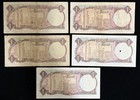 Kuwait 5x 1 Dinar Banknotes