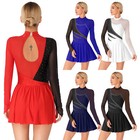 Women s Dresses Stage Dress Performance Dance Leotard Competition Clothes Mesh