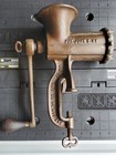 Antique     Enterprise No  10 Cast Iron Tinned Kitchen Meat Chopper Grinder