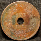 Sarawak  1893-h Cent  Km7  Very Fine  Verdigris  Tick  Nr  5-3