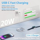 Apple Watch Charger  2 In 1 Usb C Magnetic Iwatch Charger Cord Fast Charging    