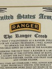 The Ranger Creed Print   U s  Army   Rangers Lead The Way   