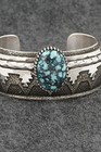 Turquoise   Sterling Silver Vintage Bracelet - Thomas Singer