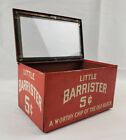Rare Vintage Antique Little Barrister Tobacco Tin Advertising Drug Store Display