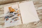 Vintage Fox   Mouse Giordano Christmas Greeting Card   Envelope Unused