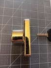 Andersen Newbury Style Gliding Door Lock   One Key Bright Brass Used Scuffs