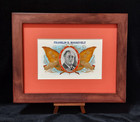 Beautiful Franklin D  Roosevelt Campaign Litho Cigar Box Label Embossed