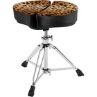 Ahead Spinal-g 3-leg Drum Throne W leopard Print Cloth Top black Sides 18 In 