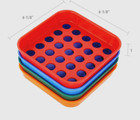 Coin Sorter Tray - 4 Color-coded Change Sorting Trays With 40 Coin Wraps