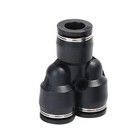 Push To Connect 3 8  Od Nylon Air Line Quick Release Pneumatic Fittings 5pc