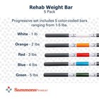 Sammons Preston Rehab Weight Bars Set  Progressive 1-5 Lb  Set Of 5  5