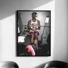 Michael Jordan Nba Champion Legend Poster Minimalist Wall Art Print 24x36